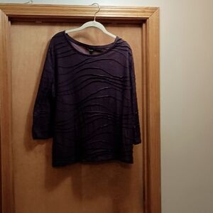 Simply Vera Dk. Purple w/lt. silver sprinkle, lt. weight polyester/rayon